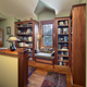Arts & Crafts Custom Home - Library Window Seat